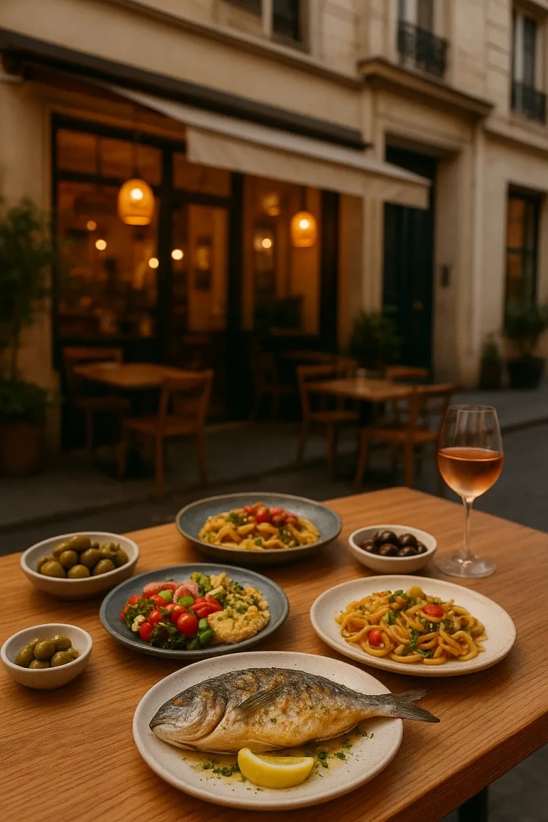 Restaurant de cuisine méditerranéenne à Paris : le soleil dans l’assiette