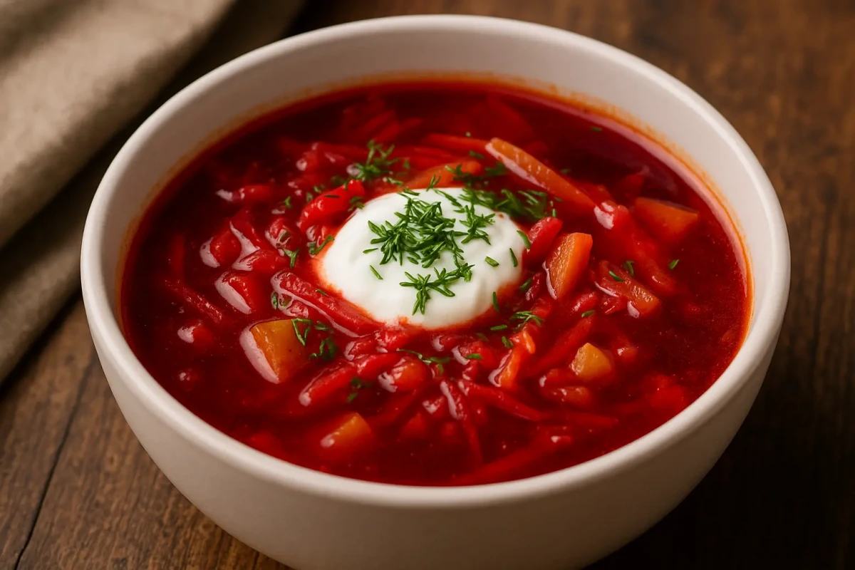 Borschtsch: Der ikonische osteuropäische Eintopf voller Farbe, Wärme und Seele